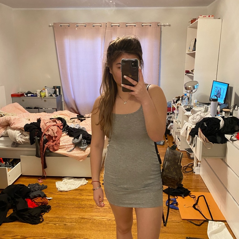 Topshop grey dress